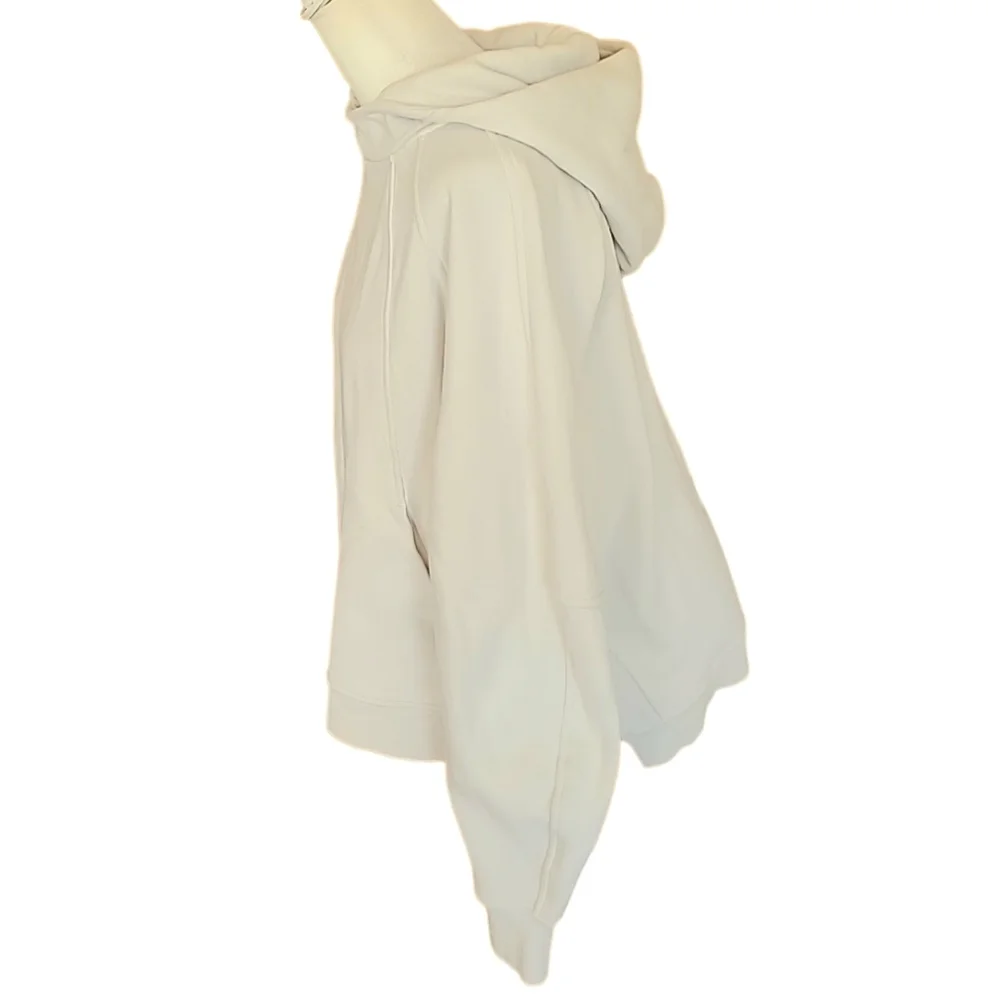 lululemon athletica | Scuba Oversized Fleece Side Slit Hoodie Bone M/L - Picture 5 of 8